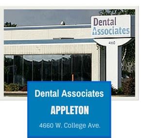 Dental associates appleton - Dental Associates - Appleton. 1.3 (19 reviews) Orthodontists Pediatric Dentists General Dentistry. This is a placeholder “I moved to Appleton and took my son to one of their female pediatric dentists when he was 5. ” more. 7. Brown Family Dentistry. 5.0 (1 review) General Dentistry Pediatric Dentists Periodontists. This is a placeholder “The dentist was very gentle …